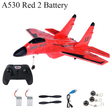 (A530 Red 2B)Parkten WLtoys A200 (F-16B) 3CH RC Plane 2.4G Remote Control Fixed Wing Stunt Rc Airplane