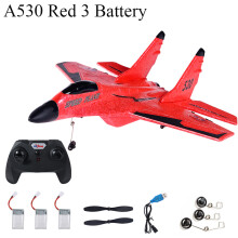 (A530 Red 3B)Parkten WLtoys A200 (F-16B) 3CH RC Plane 2.4G Τηλεχειριστήριο Fixed Wing