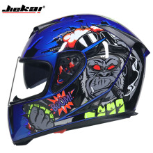 (M-a8)Kask motocyklowy z pełną twarzą, zmywalna podszewka, dwie soczewki, stylowy i szybki