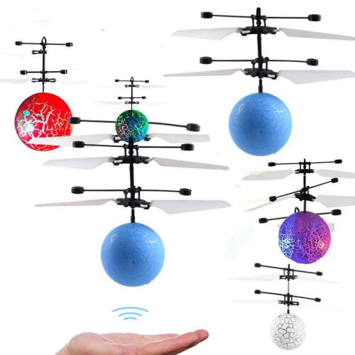 (Ε) Ηλεκτρικό λαμπερό LED Magic Flying Ball Παιδικές μπάλες πτήσης υπέρυθρης 1