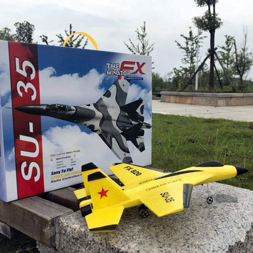 (Μαύρες δύο μπαταρίες) SU-35 Glider RC Plane Wingspan RC Τηλεχειριστήριο 1