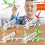 (Slumpmässig 1st)Pull Back Plane Leksaker 4ST/Set Slumpmässig simulering Flygplansdockor Barn Flygplan 2