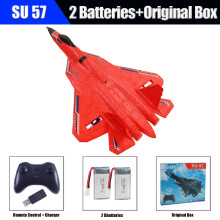 (Ρωσική Ομοσπονδία-SU57 Red 2B) RC Foam Aircraft SU35 SU57 Plane 2.4G Radio Control Glider