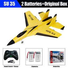 (SU35 Yellow 2B) RC Foam Aircraft SU35 SU57 Plane 2.4G Radio Control Glider Remote Control Fighter Plane