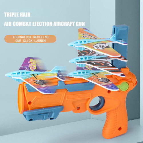 (B-SPANIEN)Catapult Plane Gun Leksak Flygplan Launcher Leksak Flygplan Flygplan för barn plan Catapult 2
