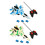 (Μπλε) RC Αεροπλάνο Παιχνίδια Δώρα Αντοχή στην κρούση με 3 αυτοκίνητα 2