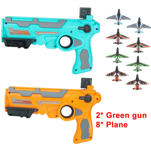 Pack De 3 Avions De Chasse En Mousse Avec Lanceur Pistolet – Jeu D’extérieur 3 Ans Et Plus, Sans Piles