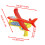 (Κόκκινο μπλε-Ηνωμένες Πολιτείες) Glow Foam Plane Glider Hand Throw Launcher 5