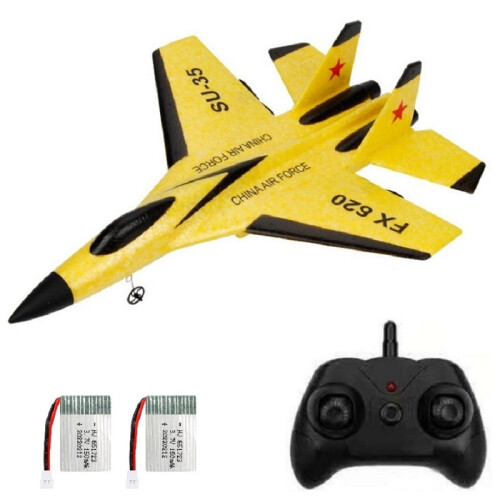 (Μπλε 2Β) 2.4G Glider RC Drone Flanker-E SU35 Fixed Wing Airplane Remote Control Airplane Electric 1