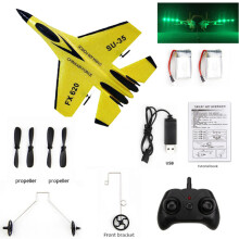 (SU35 Yellow 2 B)BBSONG SU 57 RC Plane Radio Remote Control Airplane with Light Fixed Wing Electric