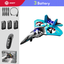 (Ηνωμένες Πολιτείες-V17 Blue With 3 B) V17 RC Remote Control Airplane Drone 2.4G Gravity