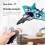 (Ηνωμένες Πολιτείες-V17 Blue With 3 B) V17 RC Remote Control Airplane Drone 2.4G Gravity 4