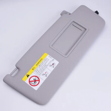 (Gray right)Black Car Interior Front SunVisor Panel With Makeup Mirror Light Sun Visor For VW Tiguan