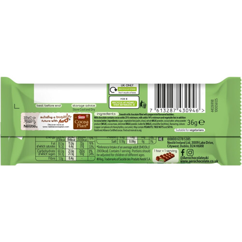 Aero Bubbly Peppermint Mint Chocolate Bars, 24 x 36g 1