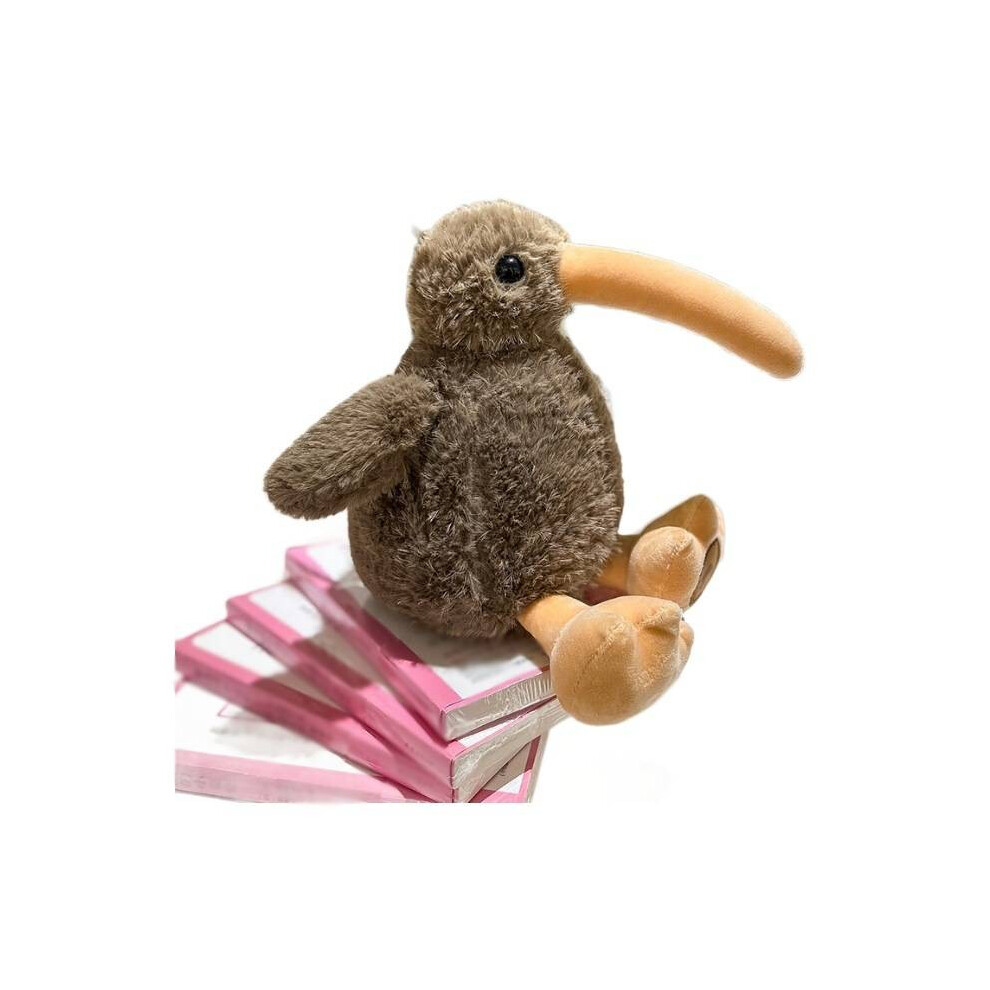 (Brown)Peluche oiseau kiwi jouets animaux poupées enfants chambre décoration cadeaux d'anniversaire