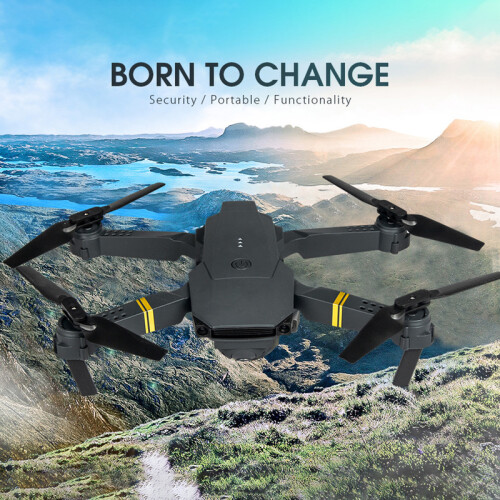 (Batería 3 4kS) Drone 4K Eachine E58 WIFI FPV con cámara gran angular Modo de retención Brazo plegable 2