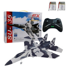 (Camo 2 Battery) BBSONG SU-35 RC Plane 2.4G Glider Remote Control Airplane RC Drone Fighter EPP Foam