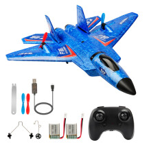 (N F22 BLUE 2 Battery) RC Plane F22 raptor Helicopter Remote Control aircraft 2.4G Airplane Remote Control