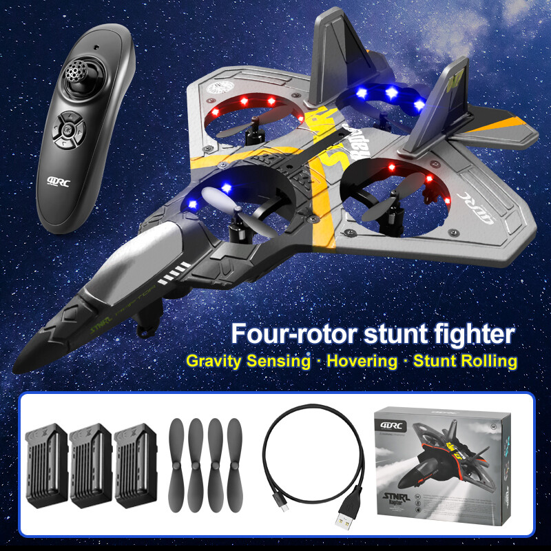 KAIHUA Avion Télécommandé 2.4GHz RC Avion EPP Mousse Argent Distance De