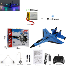 (800mAh μπλε 1B)800mAh SU-35 Enhanced Edition Large Battery RC Plane Avion RC Flying Model Gliders