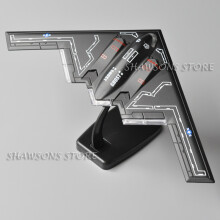 (Black)1:200 Scale Diecast Military Plane Model Toys B-2A Stealth Bombers Pull Back Miniature Replica With Sound & Light