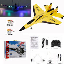 (220mAh κίτρινο 2B)800mAh SU-35 Enhanced Edition Large Battery RC Plane Avion RC Flying Model