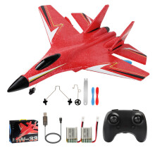 (HW33 Red)FREMEGO F22 RC Plane SU-27 Remote Control Fighter 2.4G RC Aircraft EPP Foam RC Airplane Helicopter