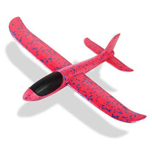 (Κόκκινο) 33cm/13in Foam Jet Model Flying Toy 3 Mode Flight Toy Kids Boys Outdoor Play Set
