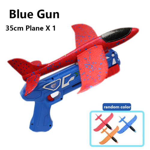 (Blue Gun 1 Plane-China) Εκτοξευτής αεροπλάνου Παιχνίδι Παιδιά Bubble Catapult