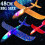 (B-16CM)48CM Big Foam Plane Παιδικά Παιχνίδια Flying Glider Παιχνίδια LED Φωτεινές 2