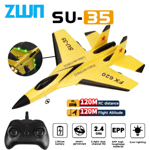 (Ηνωμένες Πολιτείες-ZY530 720P Blue 2B) RC αεροπλάνο SU35 2.4G με φώτα LED 1