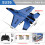 (SU35 Blue 2B Box) SU35 RC αεροπλάνο με φώτα LED Τηλεχειριστήριο αεροσκάφους 2