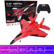 (530Red Χωρίς κάμερα)MIG-530 RC Airplane 2.4G Wireless Airplane Remote Control Fighter Glider
