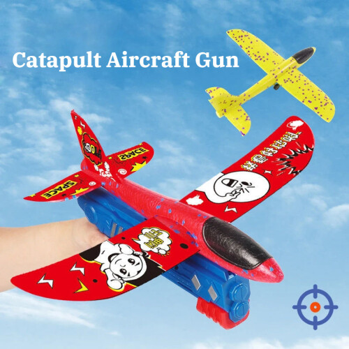 (2 σετ Μπλε) Εκτοξευτής αεροπλάνου αφρού EPP Bubble Airplanes Glider Hand 1