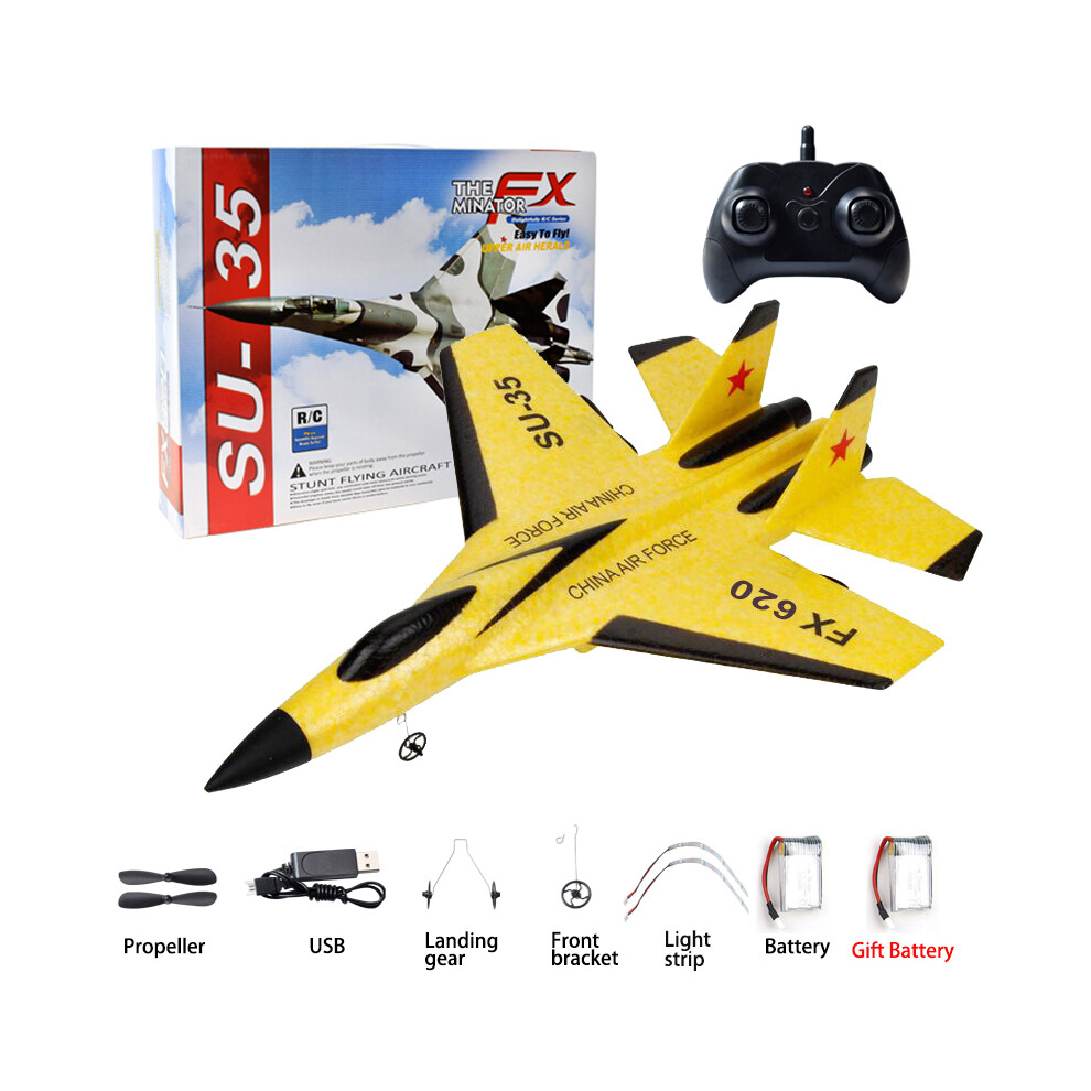 (F620 Con Scatola Ye) Aerei Rc SU-35 Aliante 2.4G Radio Aliante Telecomando Aereo Da Combattimento Aerei
