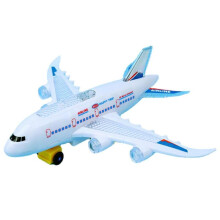 (A-United States)Electric Airplane Model For Parent Child Interaction Battery Powered With Colorful Lights And Realistic