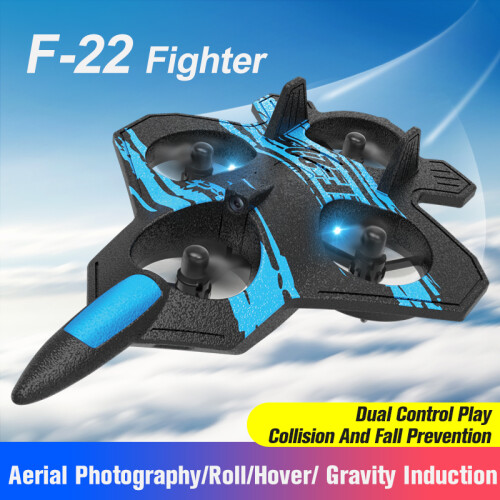 (Ή Χωρίς κάμερα) F22 Foam RC Plane with Camera 4K 360 Stunt Τηλεχειριστήριο 2