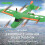 (Μπλε ναυτικό) RC Airplane Wing TY8 Drone Electric Fixed Fight Remote Control Fall Resistant 4