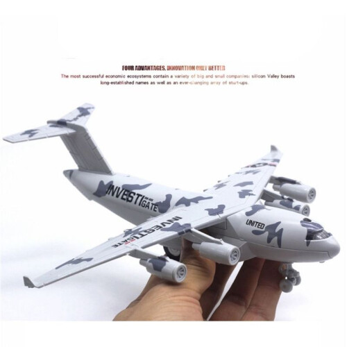 (grå)Flygplan Fighter Flygplan Flygplan Leksak Flygplansmodell 22CM Legering DIY Montering Barn Present 1