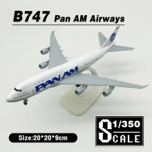 (With Box-B747)Scale 1/350 Length 20cm Korean Air A380 Metal Diecast Airplane Plane Model Aircraft Toys Gift For Boys Kids