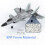 (Γκρι με 2 μπαταρίες) BBSONG 4 καναλιών RC Plane J20 Fighter Remote Control Airplane 5