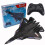(F22 Red)Rc Plane SU 57 Radio Controlled Airplane with Light Fixed Wing Hand Throwing Hand Throwing 5