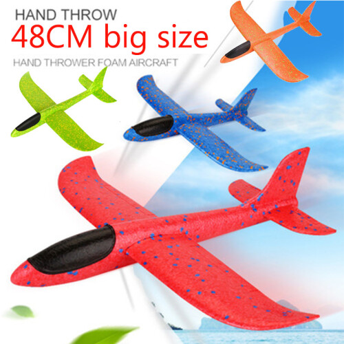 (37cm Πράσινο) 48cm Big Hand Launch Throwing Foam Palne EPP Model Airplane Glider Plane Model 2