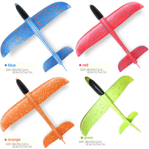 (Πράσινο) 50CM Big Foam Plane Glider Hand Throw Airplane Light Αδράνεια EPP Bubble Planes 2