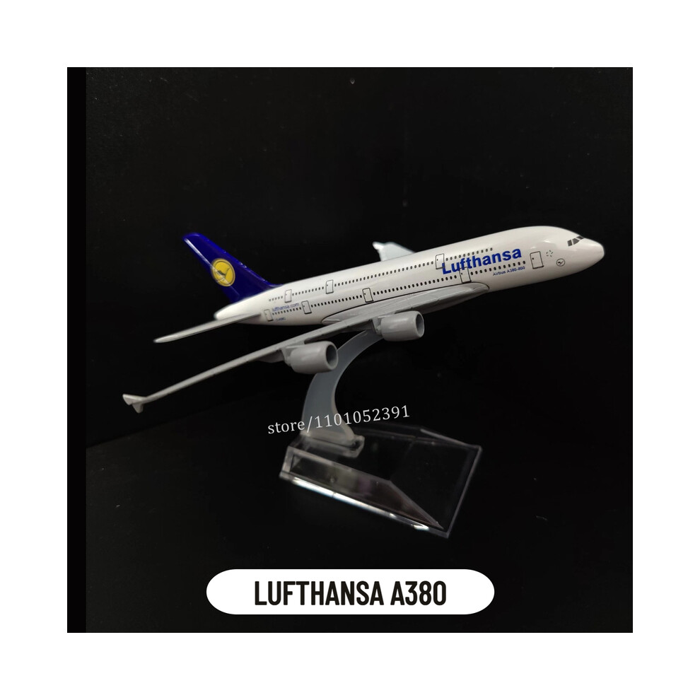 (12.Lufthansa A380) Réplique d'avion en métal à l'échelle 1:400, modèle Air France Concorde de 15 cm,