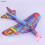 (A-Random 1 st) 1 st gummiband Elastiskt driven flygplan Segelflygplan Flygande plan Flygplan DIY Barnleksak 4