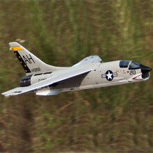 (PNP With Land)Freewing RC Αεροπλάνο 64MM F-8E F8E Crusader PNP,Εργαλεία προσγείωσης,Μοντέλο