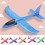 (50cm Μπλε) 50cm Big Foam Plane Glider Hand Throw Airplane Light Αδράνεια EPP Bubble Planes 2