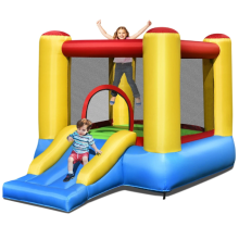Kids Bouncy House Inflatable Jumping Castle Bouncer Playhouse w/ Smooth Slide