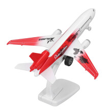 (B)Pull Back Airplane Model Simulation Plastic Alloy Diecast Airplane Sounds Lights Aircraft Model Toys for Collection Gifts